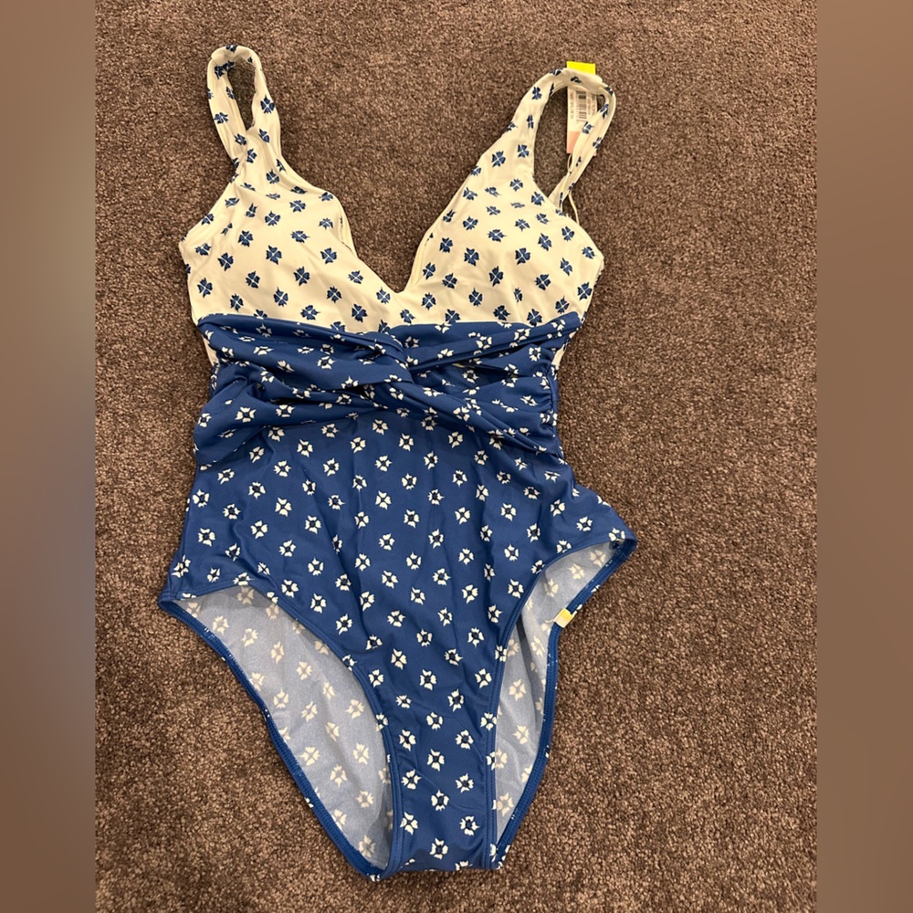 Summersalt Block Print Swim Suit 4 NWT